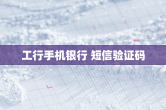 工行手机银行短信验证码下单