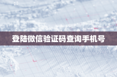 登陆微信验证码查询手机号