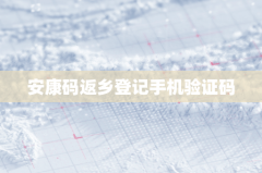 安康码返乡登记手机验证码实施